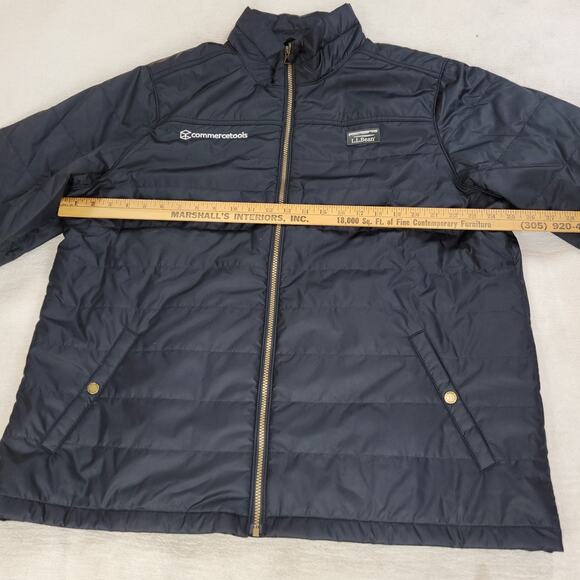 LL Bean Jacket Mens Sz XXL Black Quilted Gorpcore Puffer Winter Cold Snow Ski - Picture 5 of 16